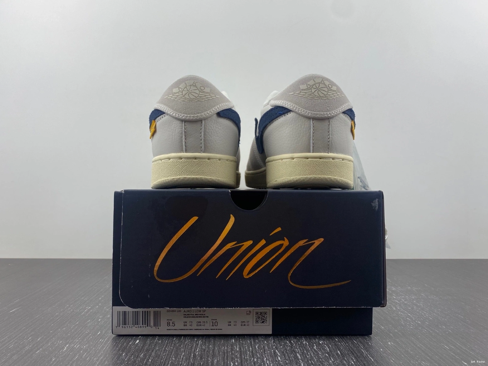 Union AJKO 1 Leather Retro Jordan Sail DZ4864-100 Low SP 0217